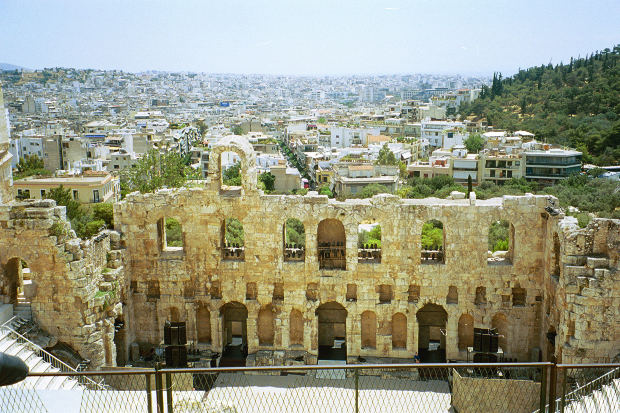 ruins in athens