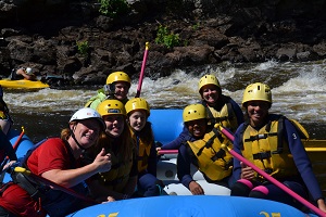 family rafting in Ontario