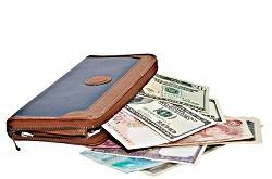wallet with money