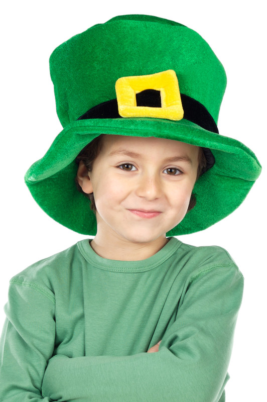 irish hat on a child