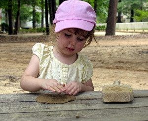 art project in the garden