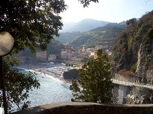 view from porto rocco, cinque terre