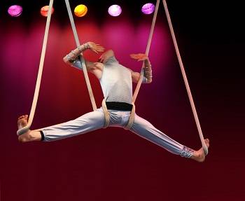 acrobat in a show