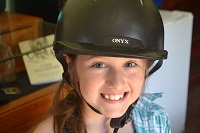 girl with rider hat