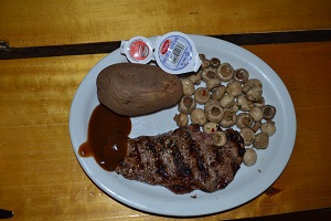 meal at wilderness tours