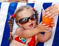 girl in a sun lounge