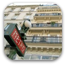 paris subway sign