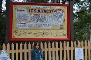 sign at puffing billy station