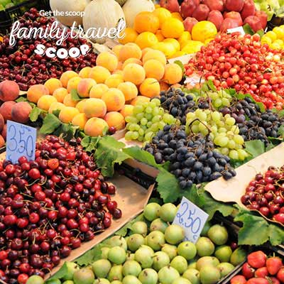 fresh fruit at the market