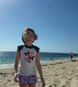 girl on beach in Gold Coast