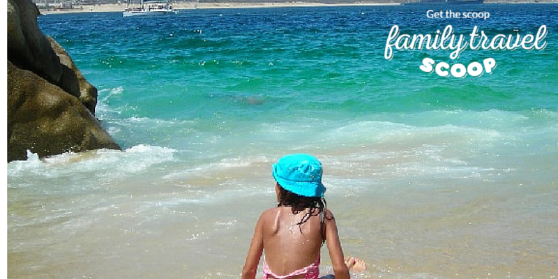 Little girl on the beach in Cabo San Lucas
