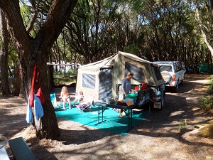 campsite set up