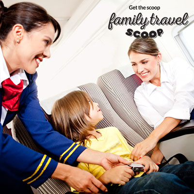 child on a flight