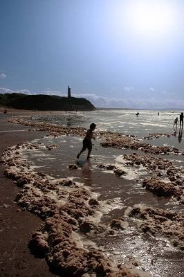 Child on Ballybunion beach, Ireland