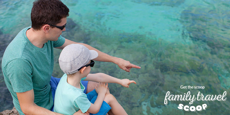 Father and son in Grand Caymen