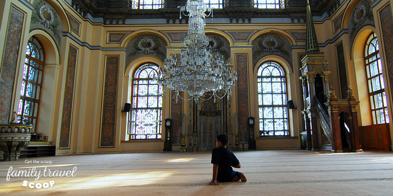 Boy in Mosque in Istanbul
