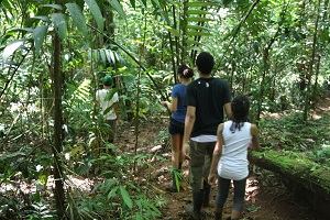 kids in the costa rica rainforest