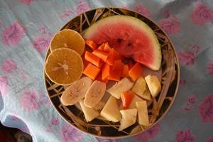 exocitc fruit platter in Cuba