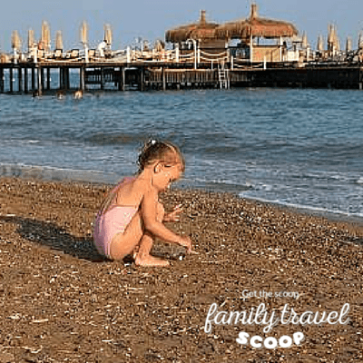 girl on the beach in turkey