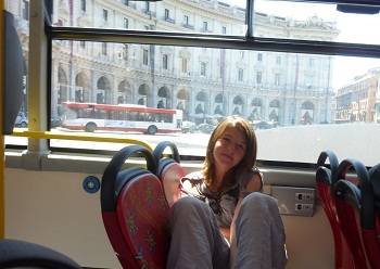 hopon hop off bus in Rom