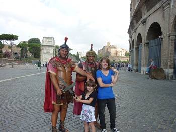 Gladiators at the Colosseum in Rome
