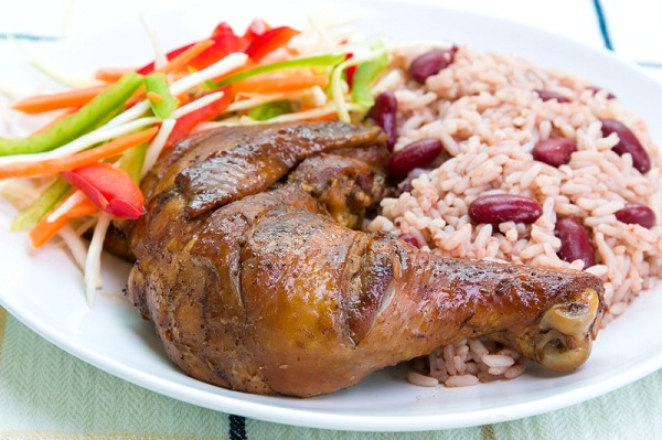 jerk chicken rice and peas