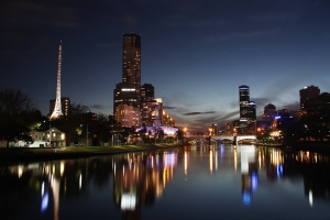 melbourne at night