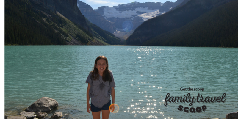 girl at the rocky mountains