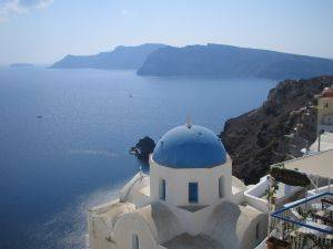 view of Santori Greece