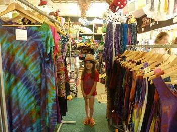 young girl in shop in Margaret River