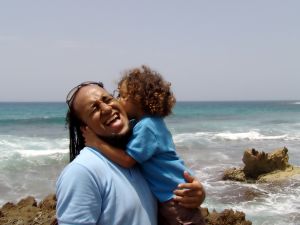 father and toddler