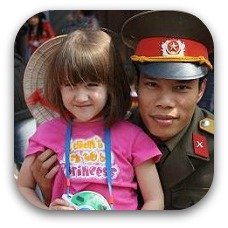 child with slider in vietman