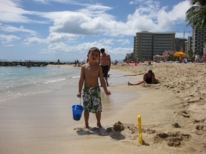 Kuhio lagoon in Waikiki.