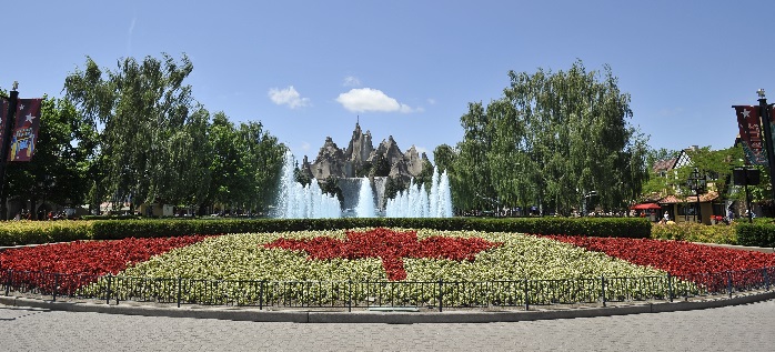 flower bed at wonderland