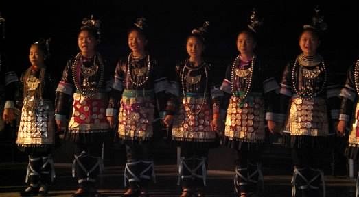 children dressed up in chinese dress