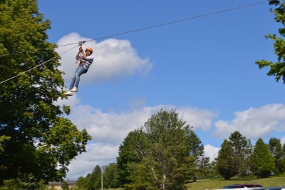 ziplining